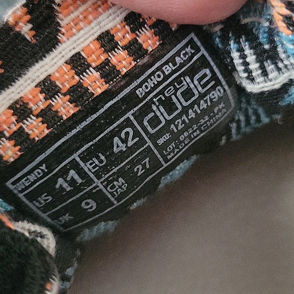 Hey Dude Wendy Boho Black Womens Shoe Sz 11 - Picture 10 of 10